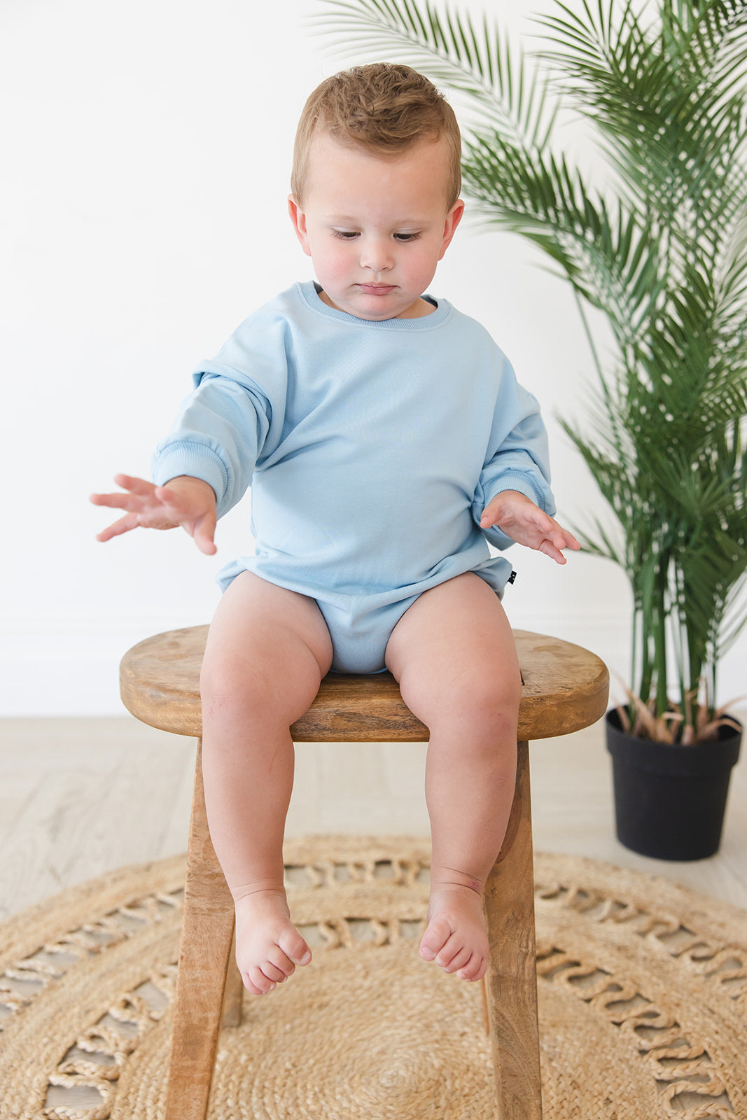Portorosso Sky - Cloud Terry Bubble Romper Blush Lotus