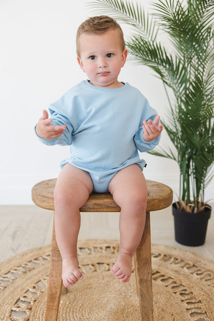 Portorosso Sky - Cloud Terry Bubble Romper Blush Lotus