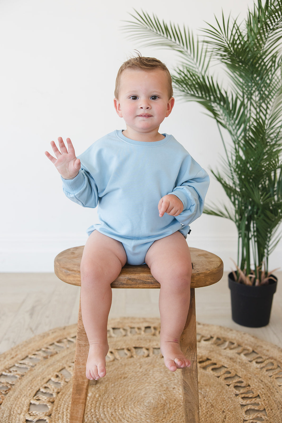 Portorosso Sky - Cloud Terry Bubble Romper Blush Lotus