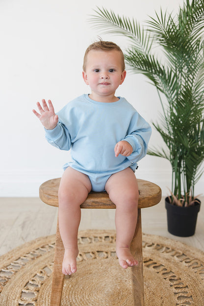 Portorosso Sky - Cloud Terry Bubble Romper Blush Lotus