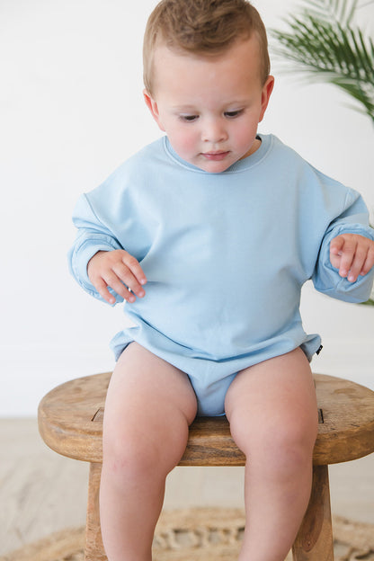 Portorosso Sky - Cloud Terry Bubble Romper Blush Lotus
