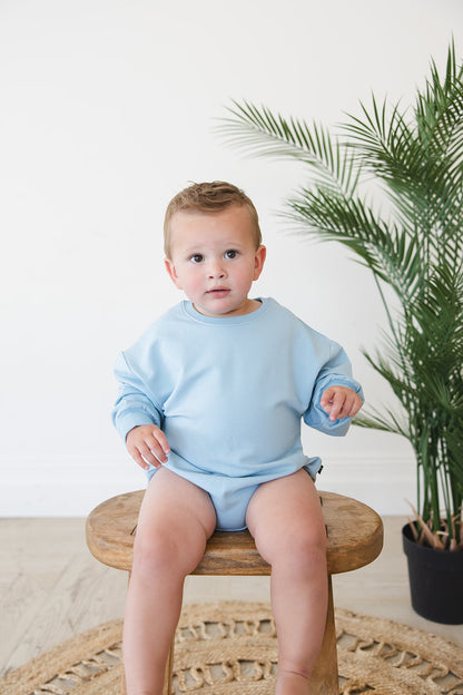 Portorosso Sky - Cloud Terry Bubble Romper Blush Lotus