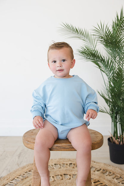 Portorosso Sky - Cloud Terry Bubble Romper Blush Lotus