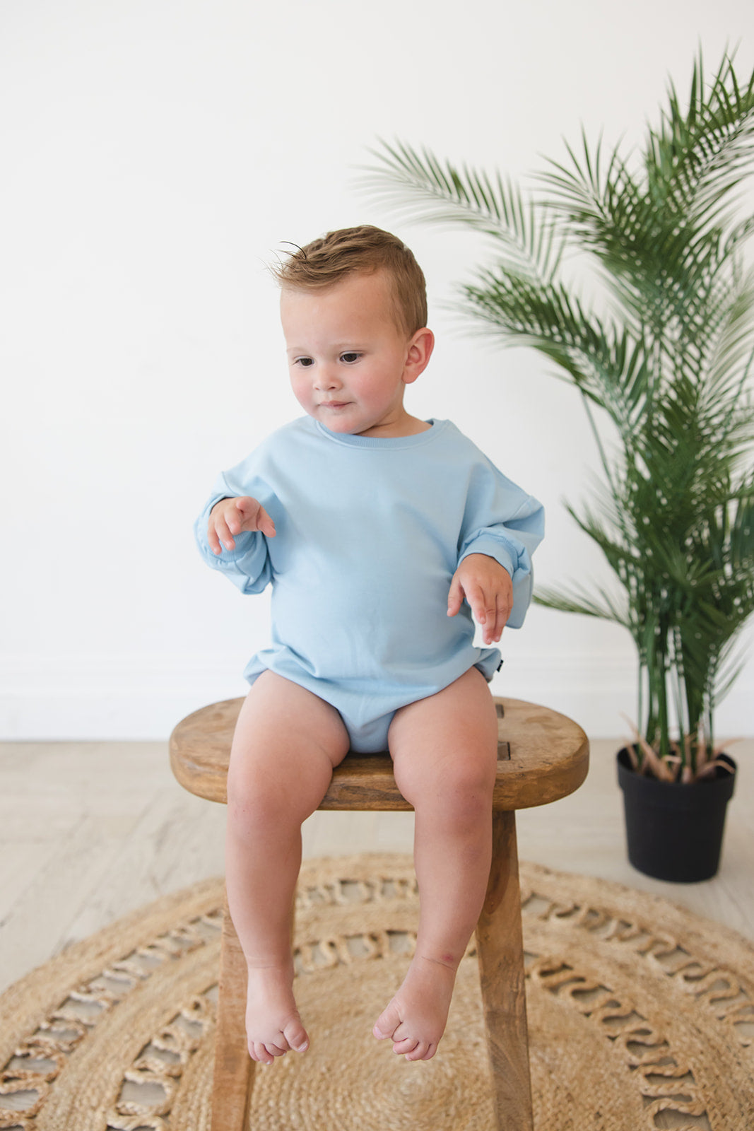 Portorosso Sky - Cloud Terry Bubble Romper Blush Lotus