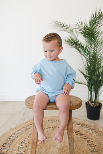 Portorosso Sky - Cloud Terry Bubble Romper Blush Lotus