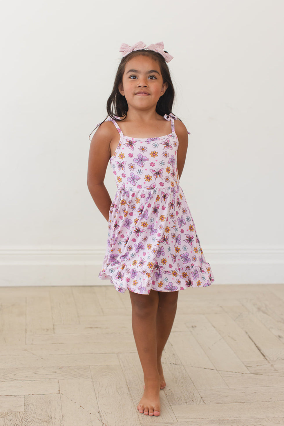 Emma - Twirl Dress Blush Lotus