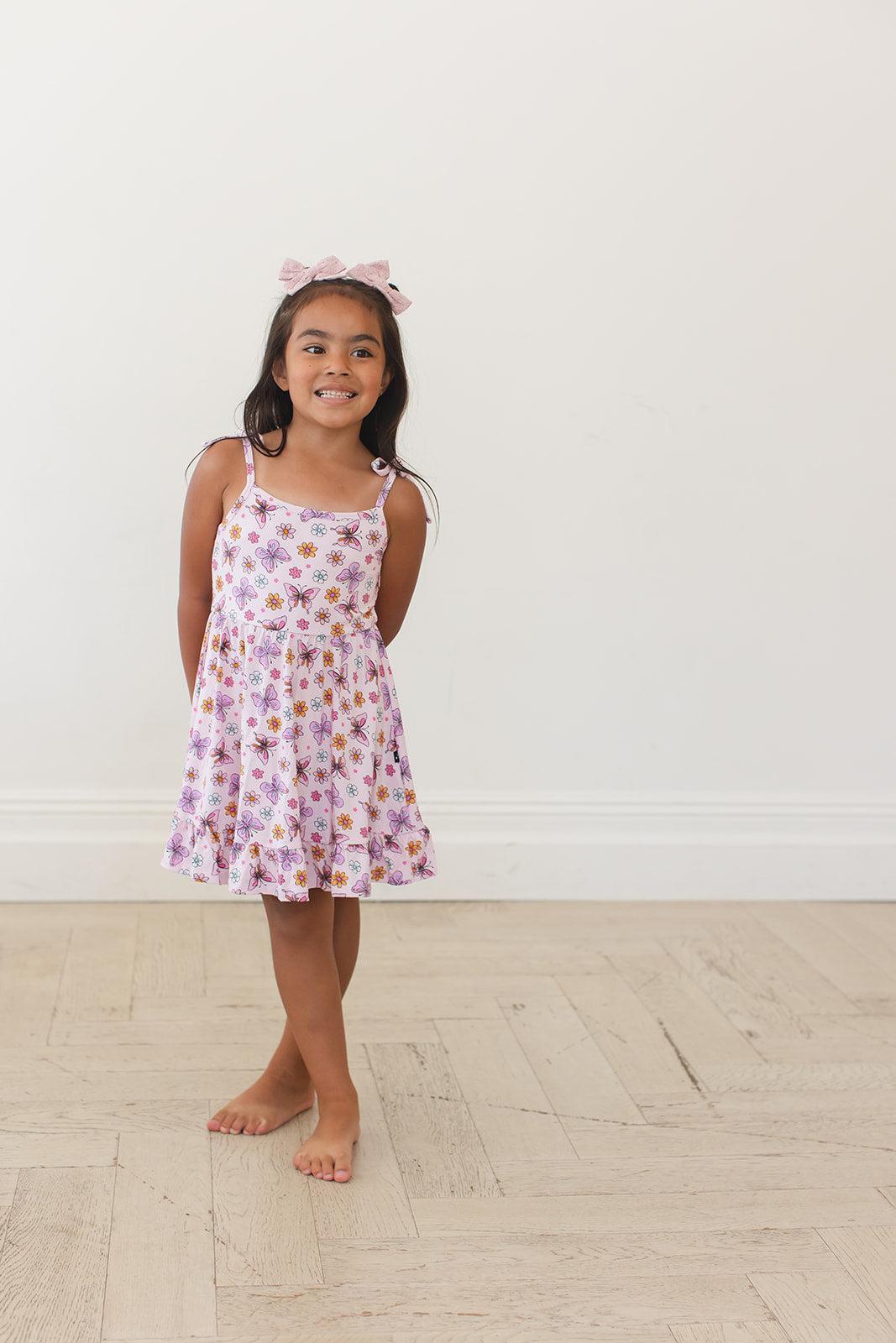 Emma - Twirl Dress Blush Lotus