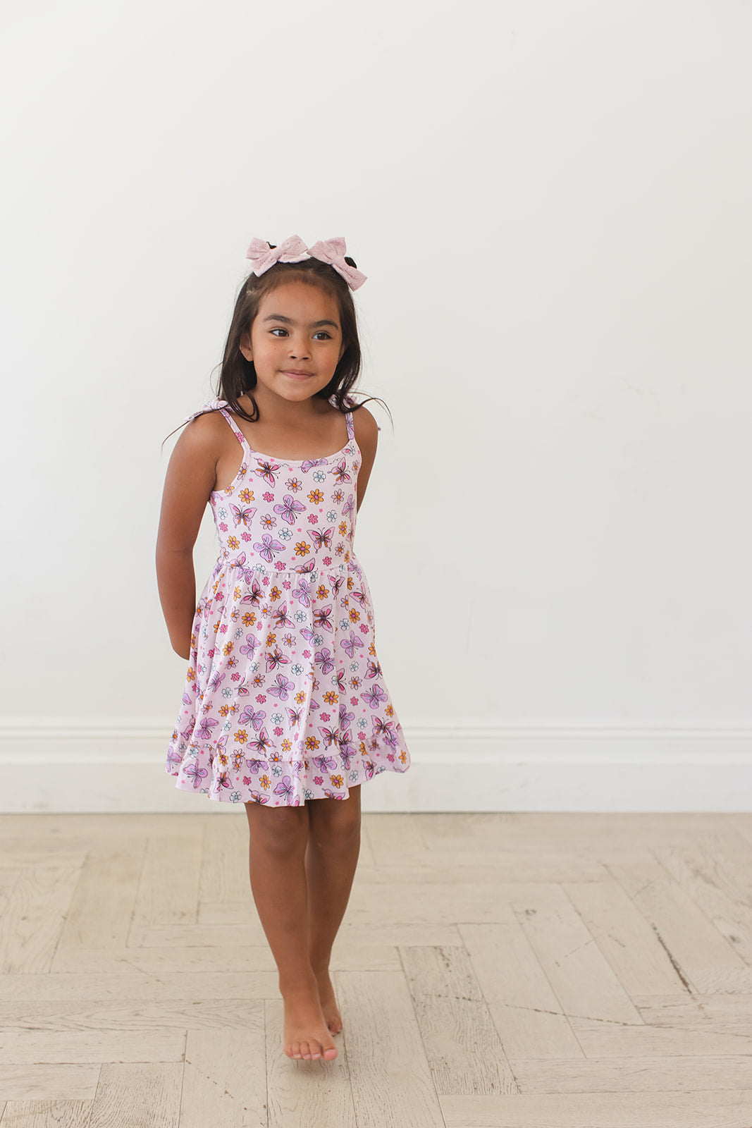 Emma - Twirl Dress Blush Lotus