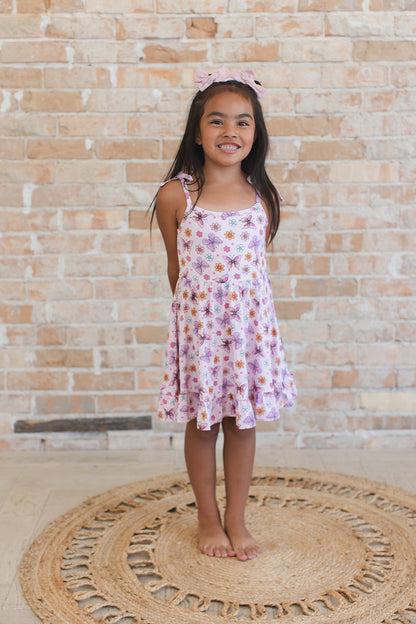Emma - Twirl Dress Blush Lotus