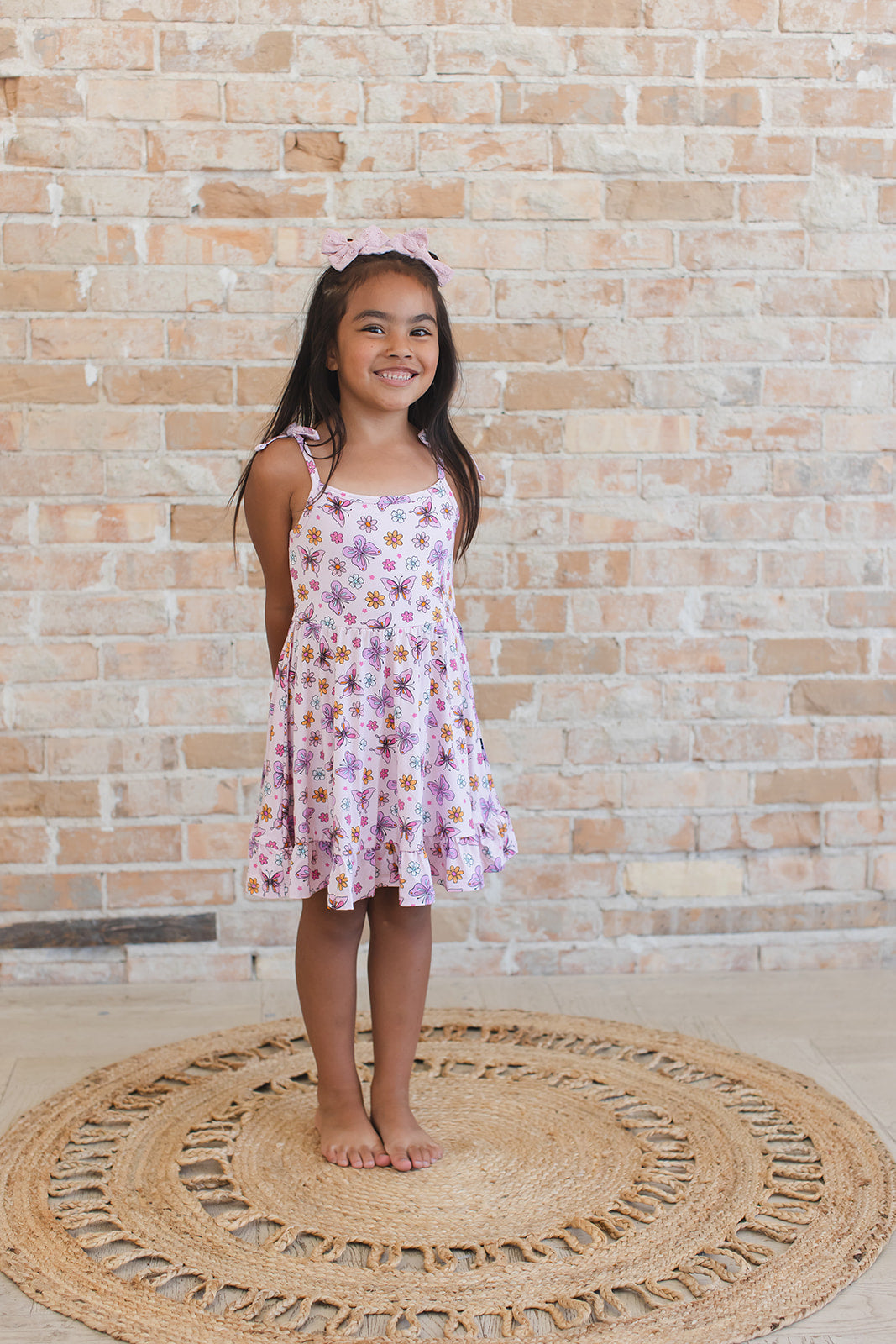 Emma - Twirl Dress Blush Lotus