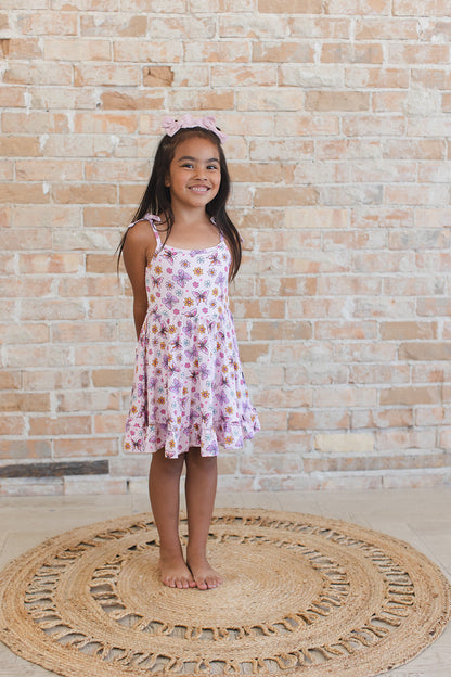 Emma - Twirl Dress Blush Lotus