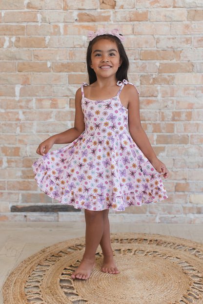 Emma - Twirl Dress Blush Lotus