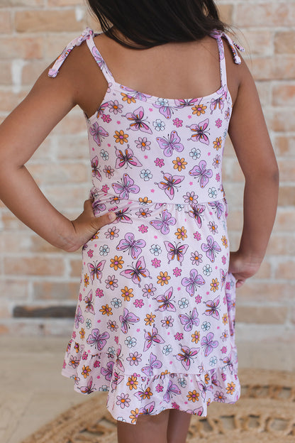 Emma - Twirl Dress Blush Lotus