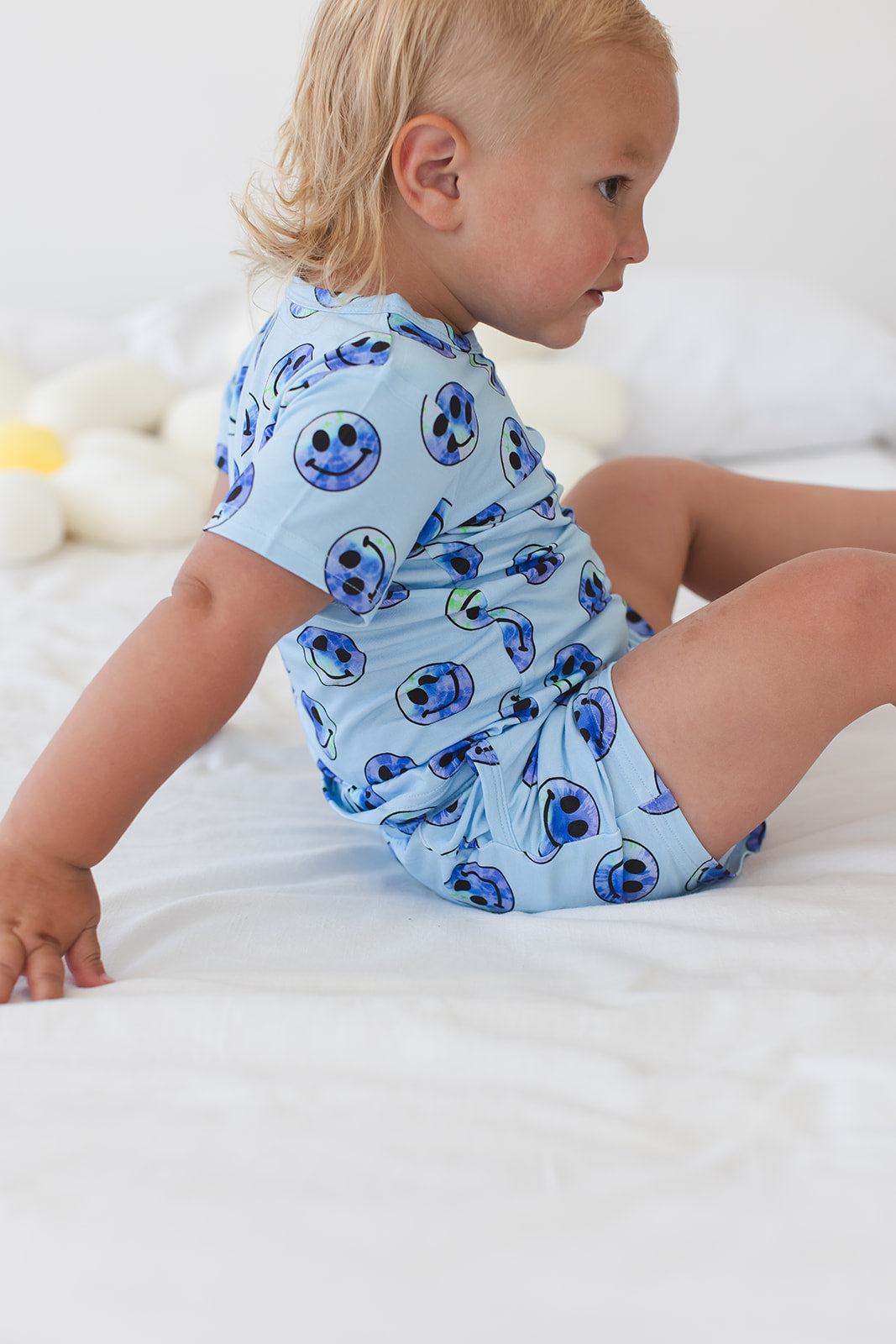 A Smile Tie Dye For - Pocket Short Set Blush Lotus