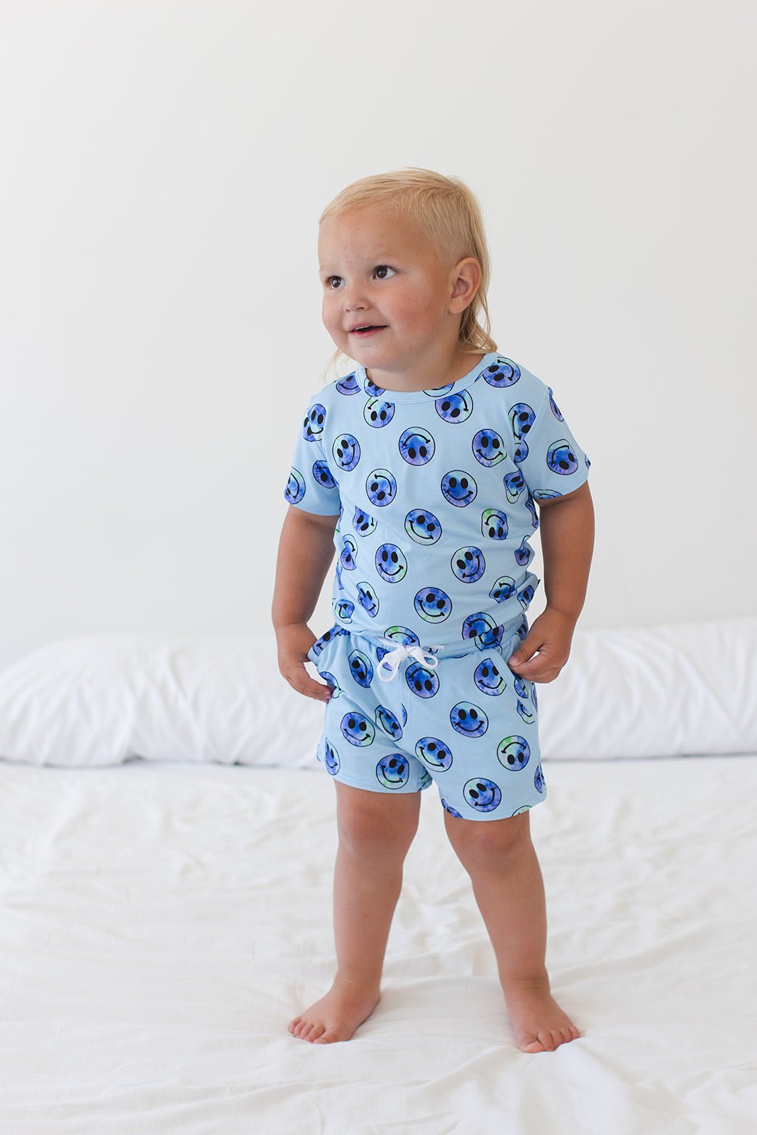 A Smile Tie Dye For - Pocket Short Set Blush Lotus