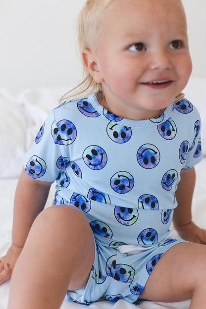 A Smile Tie Dye For - Pocket Short Set Blush Lotus