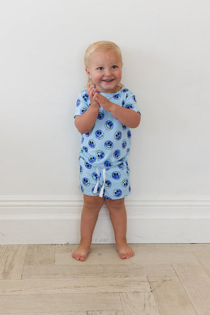 A Smile Tie Dye For - Pocket Short Set Blush Lotus