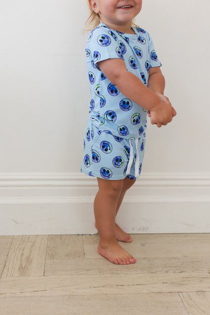 A Smile Tie Dye For - Pocket Short Set Blush Lotus