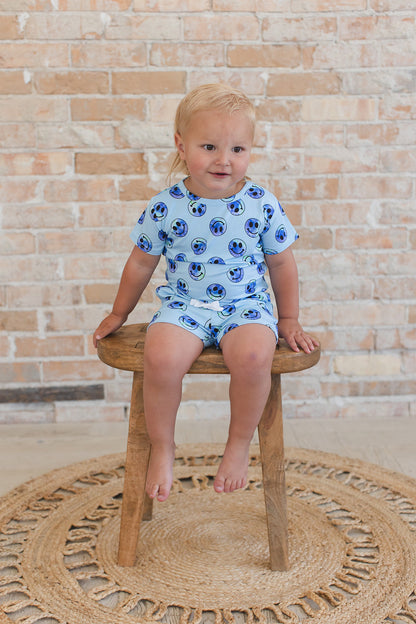 A Smile Tie Dye For - Pocket Short Set Blush Lotus