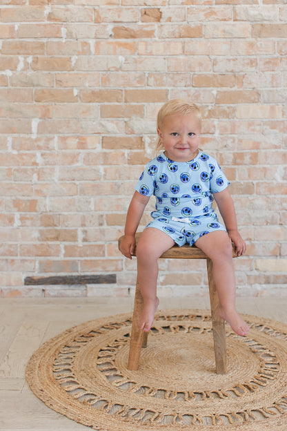 A Smile Tie Dye For - Pocket Short Set Blush Lotus