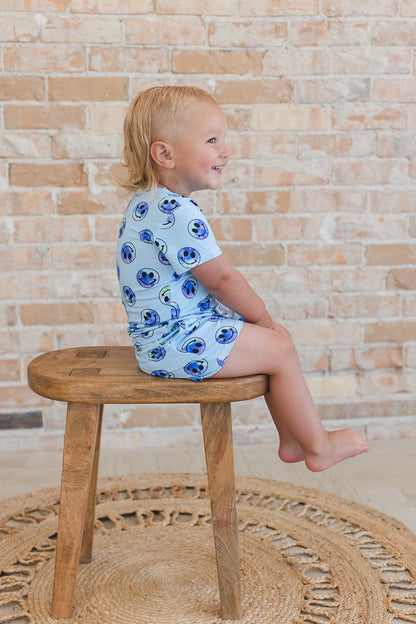A Smile Tie Dye For - Pocket Short Set Blush Lotus