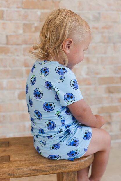 A Smile Tie Dye For - Pocket Short Set Blush Lotus
