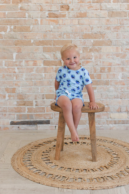 A Smile Tie Dye For - Pocket Short Set Blush Lotus