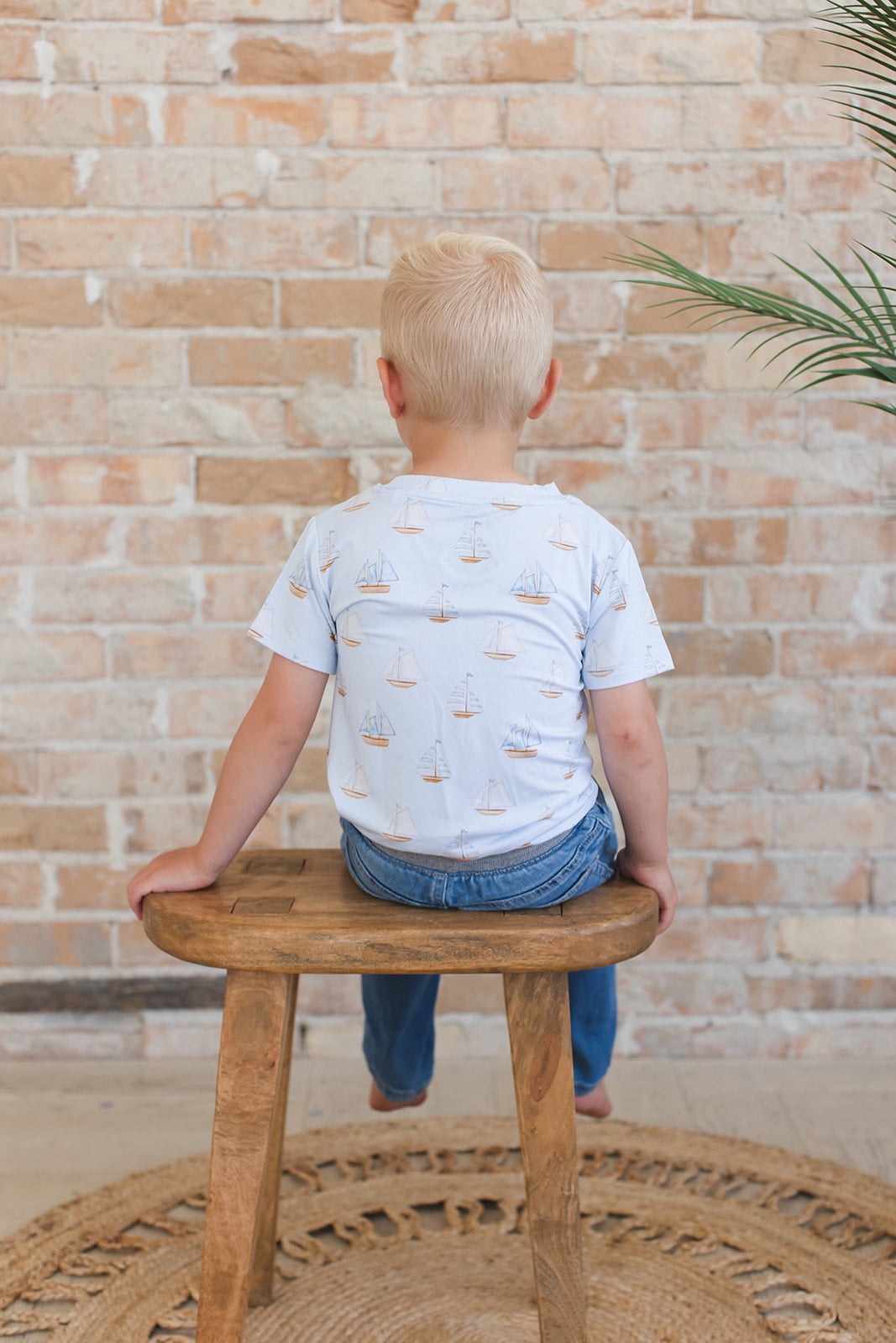 Sailboats - Everyday Tee Blush Lotus