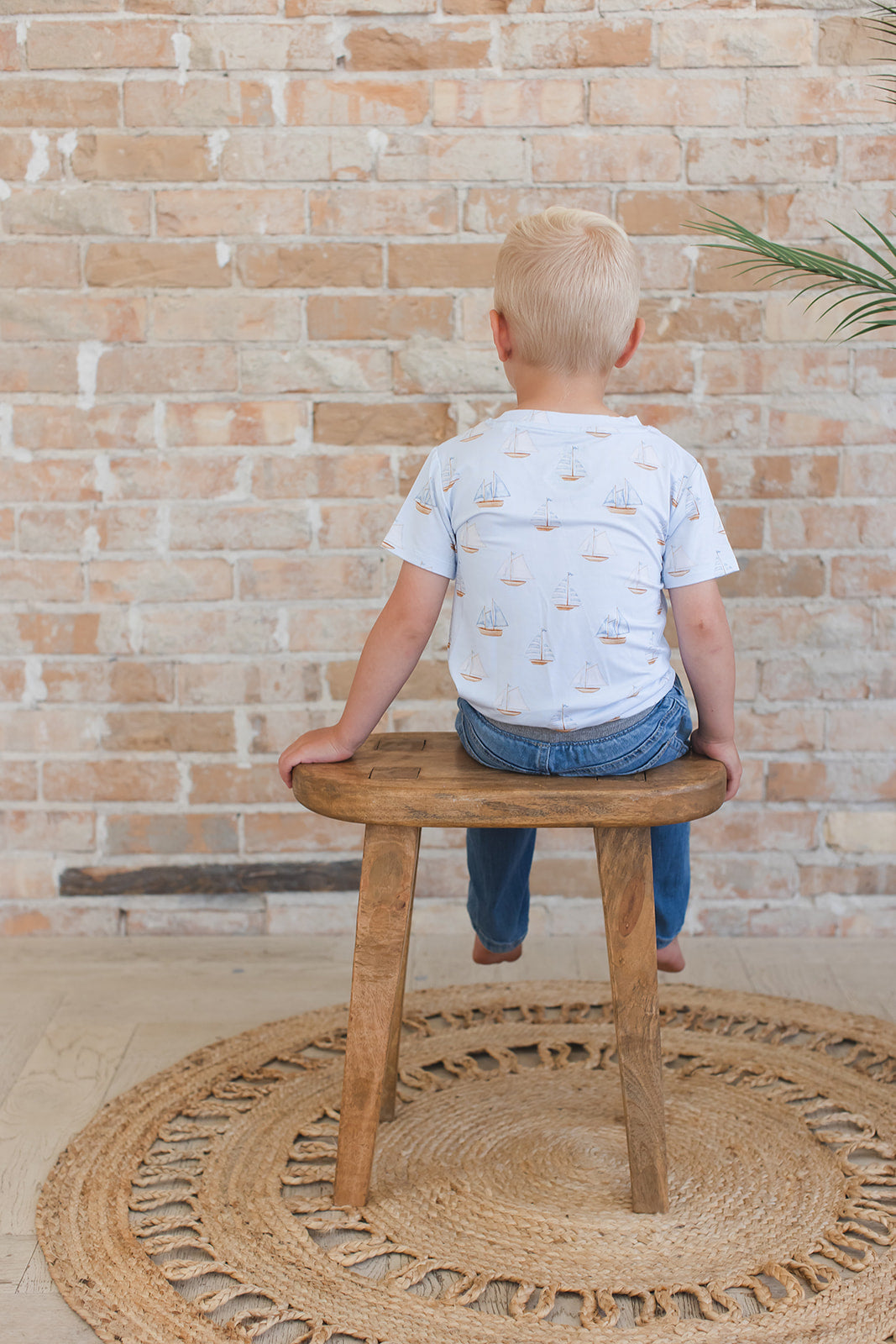 Sailboats - Everyday Tee Blush Lotus