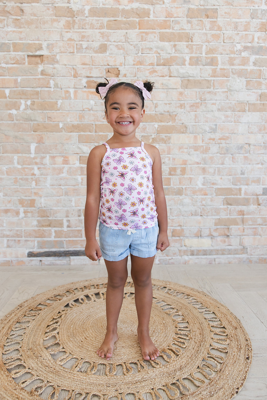 Emma - Bamboo Tank Blush Lotus