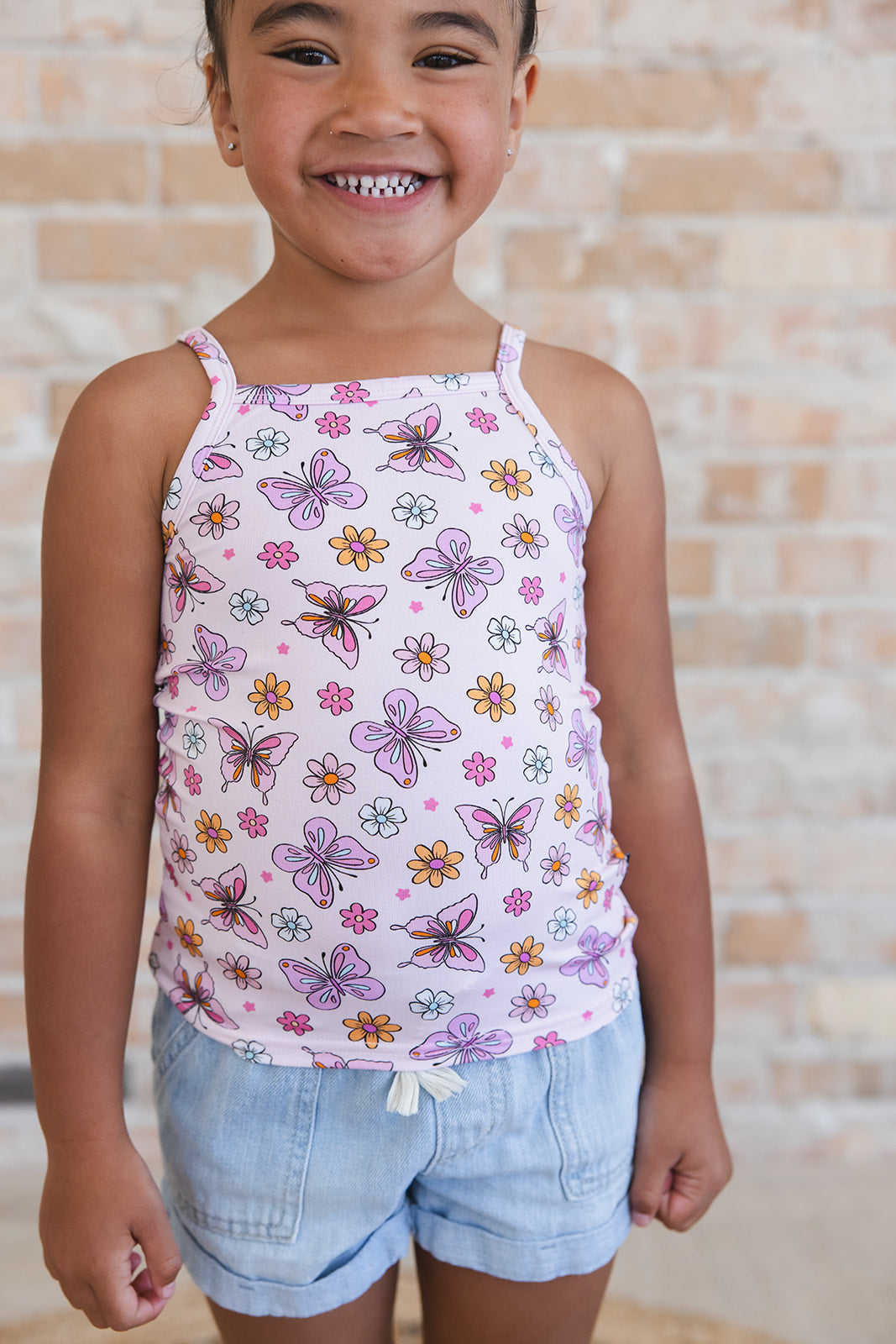 Emma - Bamboo Tank Blush Lotus