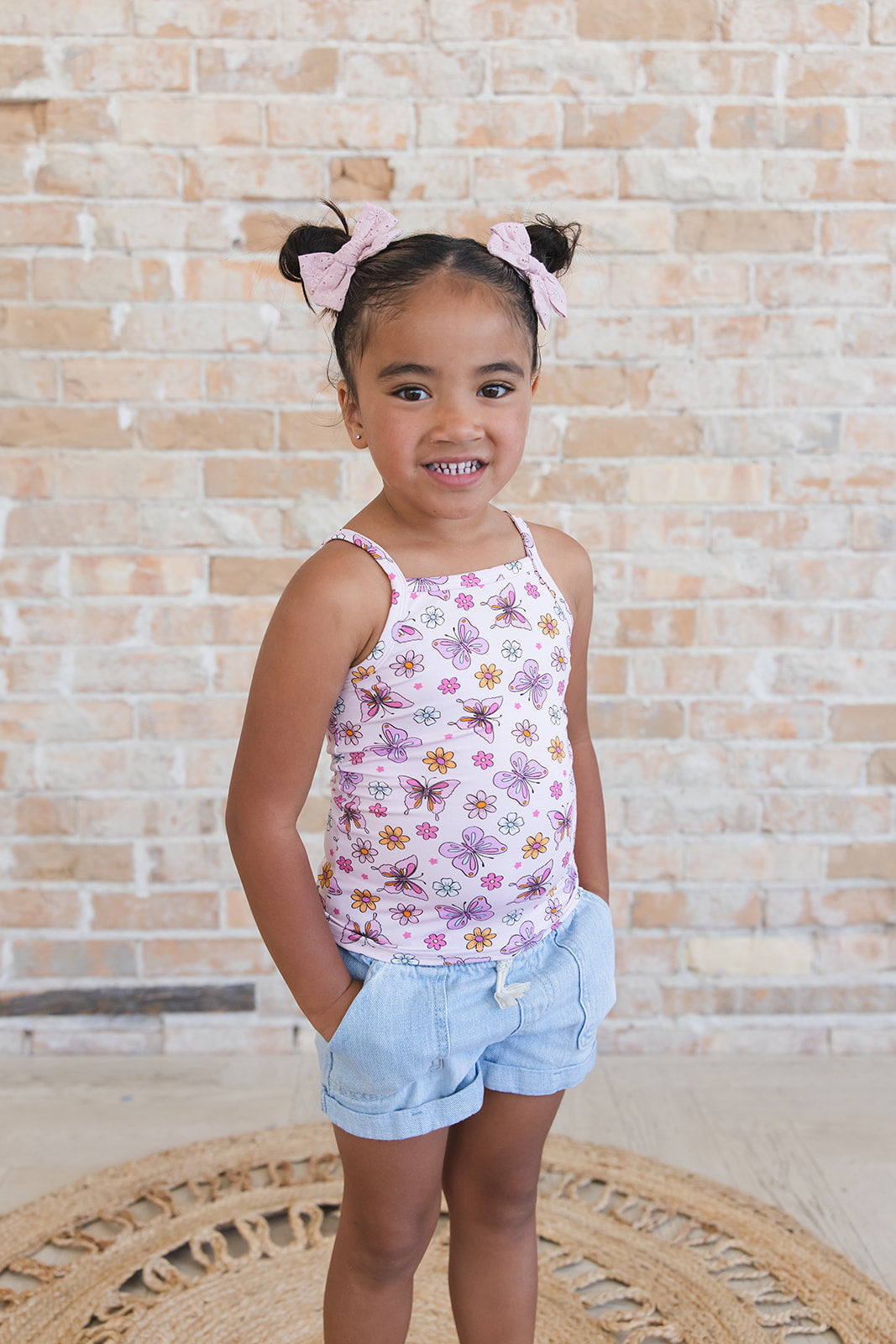 Emma - Bamboo Tank Blush Lotus