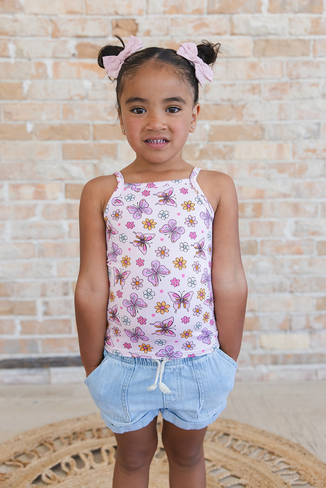 Emma - Bamboo Tank Blush Lotus