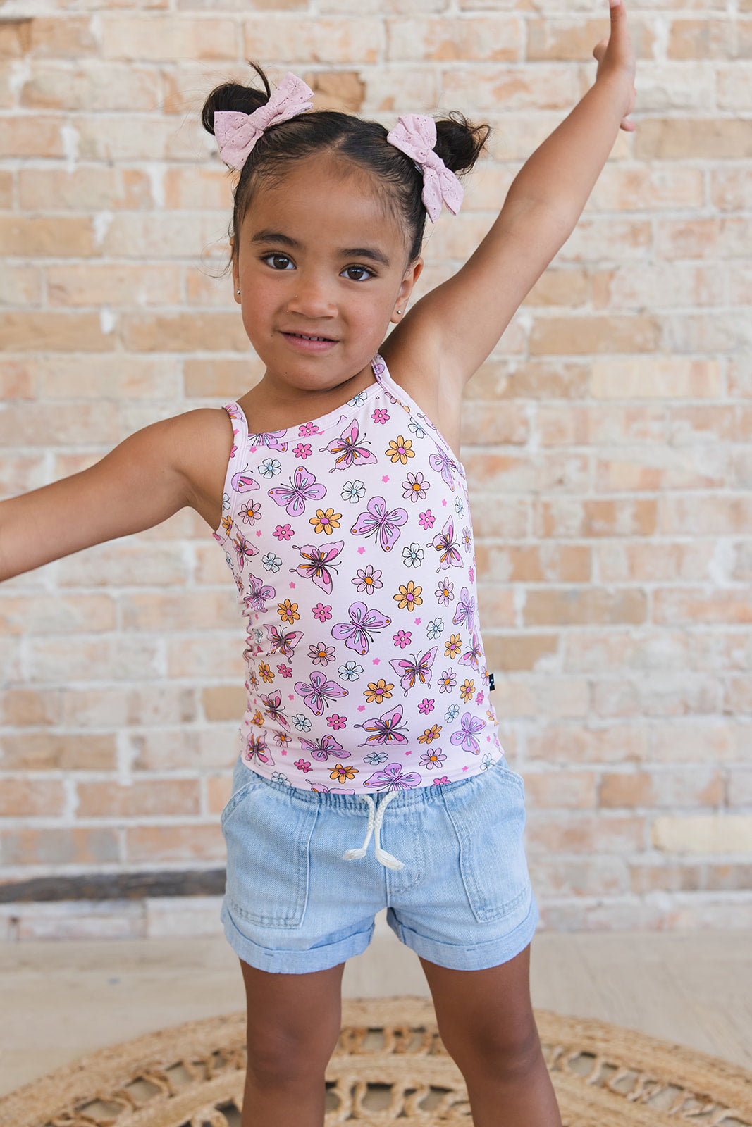 Emma - Bamboo Tank Blush Lotus