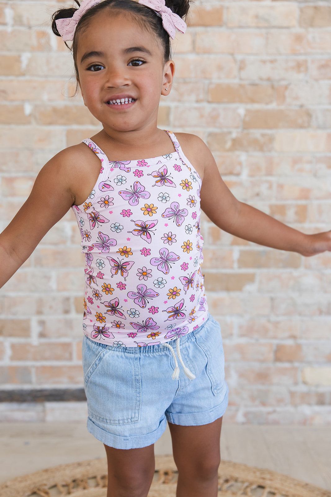 Emma - Bamboo Tank Blush Lotus