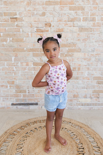 Emma - Bamboo Tank Blush Lotus