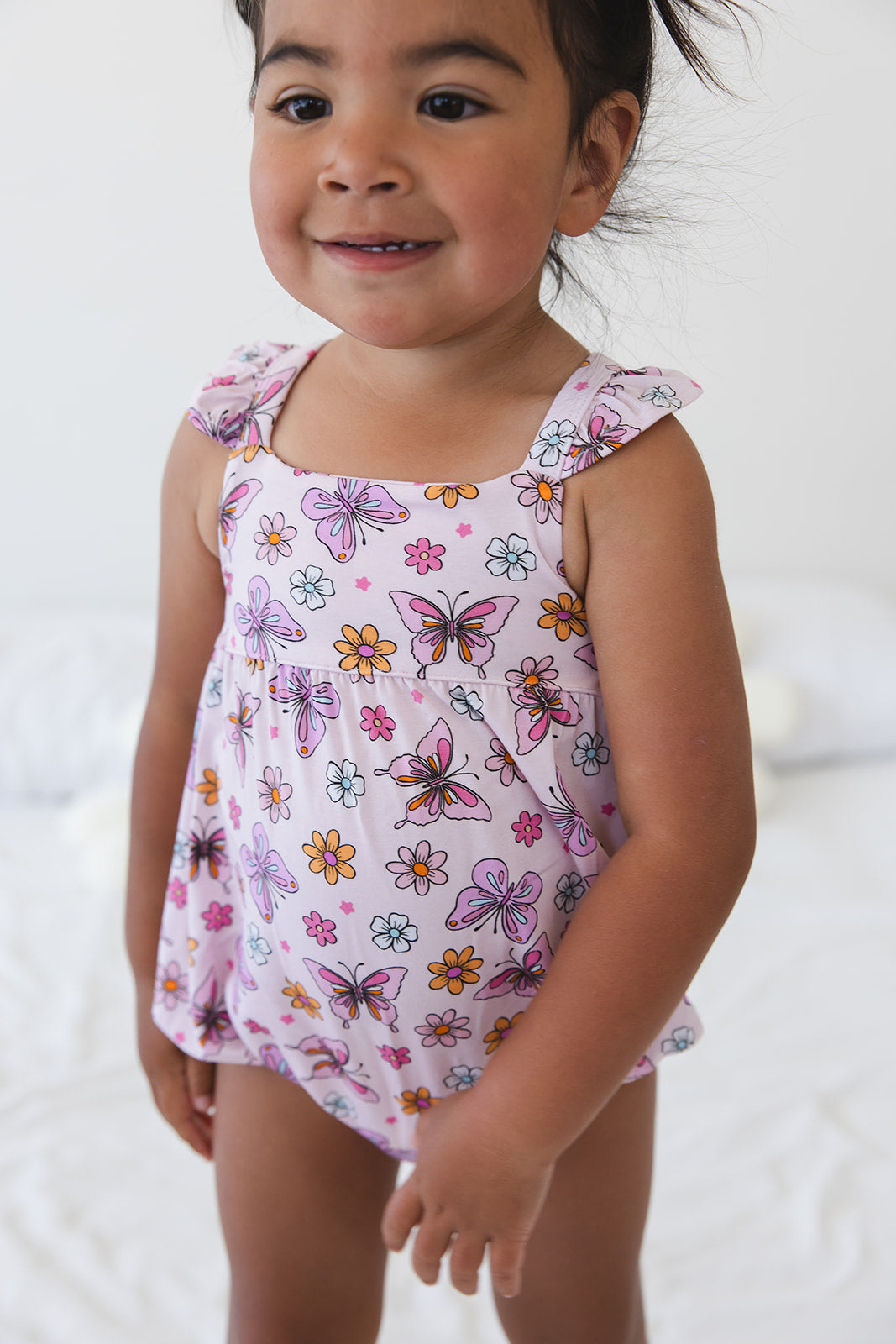 Emma - Bubble Romper Blush Lotus