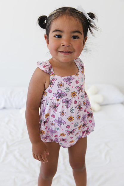 Emma - Bubble Romper Blush Lotus