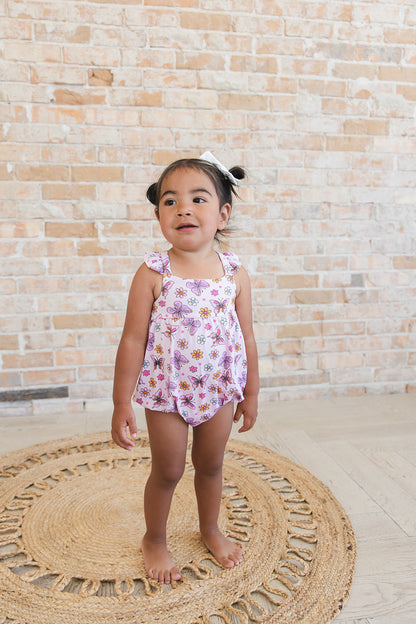 Emma - Bubble Romper Blush Lotus