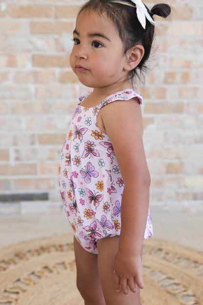 Emma - Bubble Romper Blush Lotus