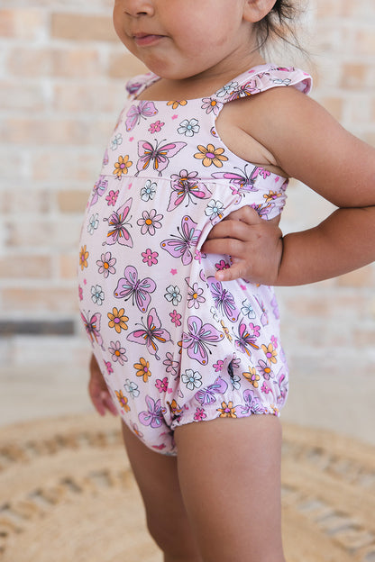 Emma - Bubble Romper Blush Lotus