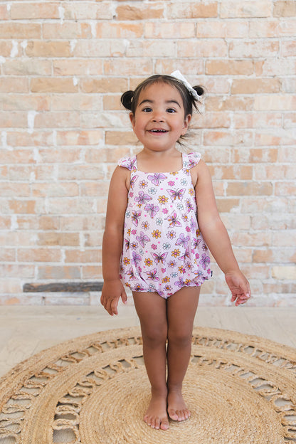 Emma - Bubble Romper Blush Lotus