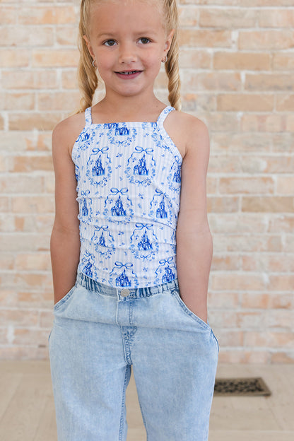Ever After (ribbed) - Bamboo Tank Blush Lotus