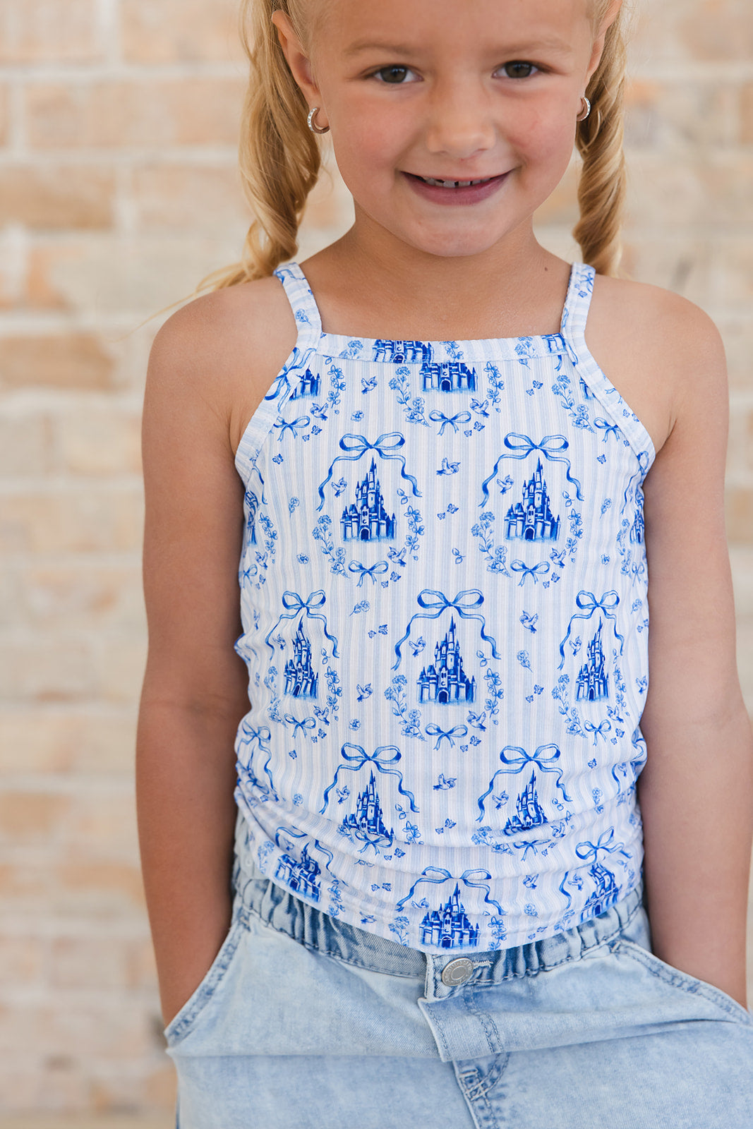 Ever After (ribbed) - Bamboo Tank Blush Lotus