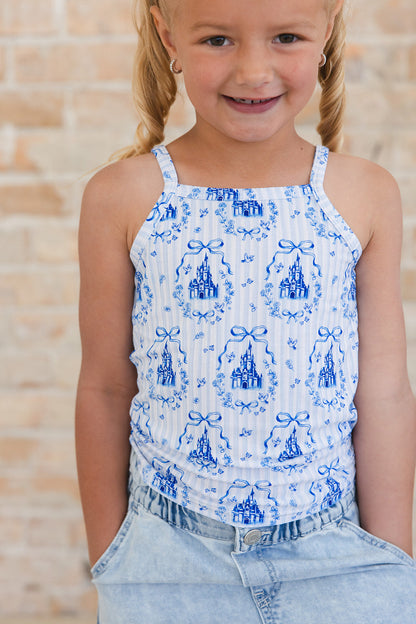Ever After (ribbed) - Bamboo Tank Blush Lotus