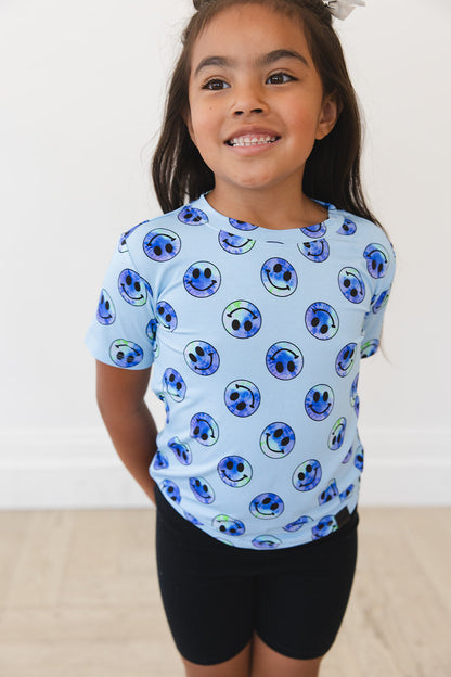 A Smile Tie Dye For - Everyday Tee Blush Lotus
