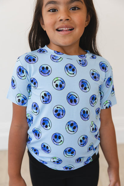 A Smile Tie Dye For - Everyday Tee Blush Lotus