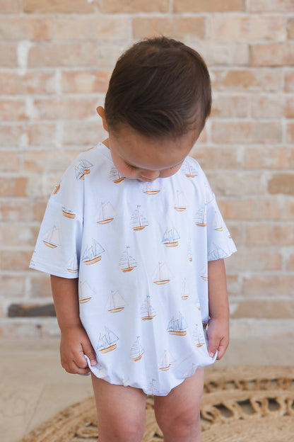 Sailboats - Bubble Tee Blush Lotus