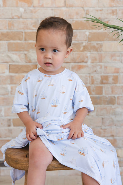 Sailboats - Bubble Tee Blush Lotus