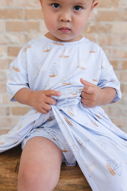Sailboats - Bubble Tee Blush Lotus